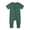 X20-Dark Green, variant on Boy Onesies Crewneck Rompers Footless Pajamas Zipper Short Sleeve Sleeper Solid Color Jumpsuit Elegant Clothes Light Purple 3-6 Months