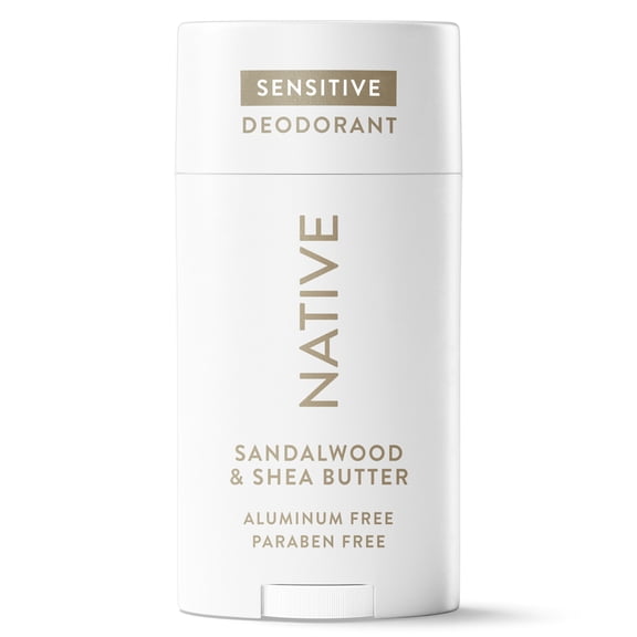 Native Sensitive Deodorant For Men, Aluminum Free Deodorant Stick, Sandalwood & Shea Butter, 2.65oz