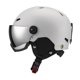 thumbnail image 4 of Snowboard Casco de la oreja a prueba de viento deportes de invierno al aire libre Casco de skateboard L gris claro, 4 of 8