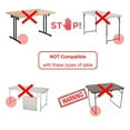 thumbnail image 4 of Table Leg Height Extension with Caster Wheels, Heavy Duty Carbon Steel Riser for Cabinet Sofa Bed Couch Coffee Table, Suitable for Various Types of Tables, 4 of 7