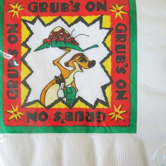 The Lion King Vintage 1994 Timon Lunch Napkins, 16 Count