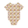 thumbnail image 2 of Daiia Mushroom Printed Unisex-Baby Short Sleeve Onesies Bodysuits Baby Climbing Clothes Soft and Comfortable Romper with Expandable Shoulder Design-9M, 2 of 8