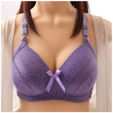 

Simplmasygenix Clearance Bras For Women Plus Size Ladies Traceless Comfortable No Steel Ring Vest Breathable Gathering Bra Woman Underwear