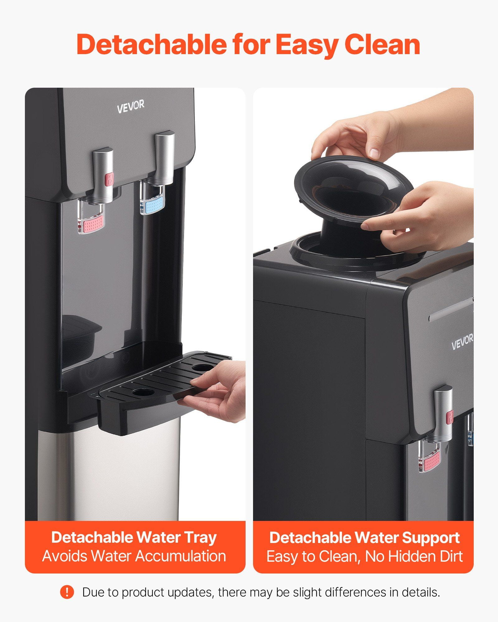 Top Loading Water Dispenser – Stainless Steel, Fits Standard 3 & 5 Gallon Jugs