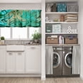 thumbnail image 5 of LALILO Kitchen Curtain Valance Marble Acrylic Nature Rod Pocket Window Curtain 52"x 18" Set of 2, 5 of 6