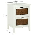 thumbnail image 3 of SAFAVIEH Jonah 2-Drawer End Table White, 3 of 4