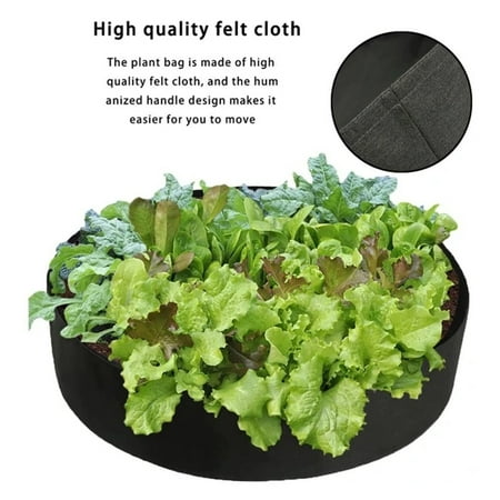 Fabric Raised Planting Bed Felt Planting Bag Flower Garden ...