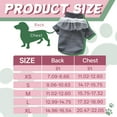 thumbnail image 2 of GASTROPOD Dog Sweater,Gray Turtleneck Knit Dog Clothes,Lace Bib Autumn Winter Warmth Dog Clothes for Small Dogs,Style2, 2 of 7