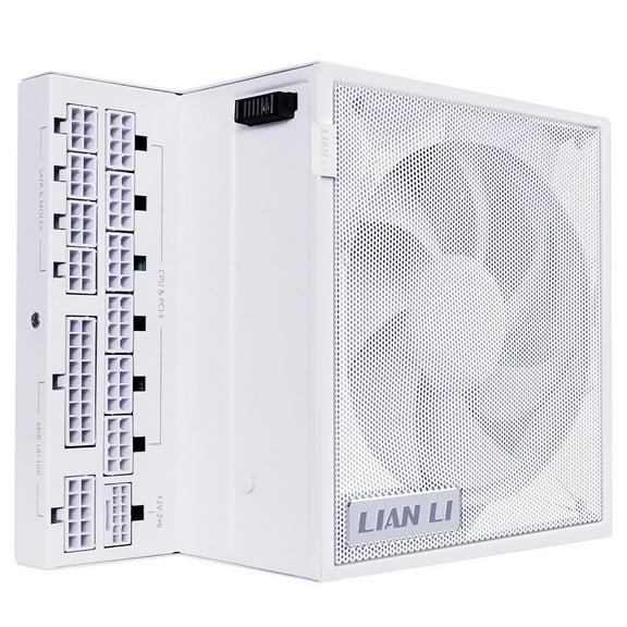 Lian-Li EG0850G EDGE GOLD 850W 80  Gold Certified Fully Modular ATX Power Supply Unit, White