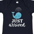 thumbnail image 4 of Inktastic Just Arrived Baby Boy Whale Boys Baby Bodysuit, 4 of 5