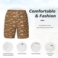 thumbnail image 6 of Picia Armadillo Floral 1 pattern Mens Swim Trunks with Compression Liner Stretch Beach Shorts Quick Dry with Zipper Pockets No-Chafing Board Shorts-X-Large, 6 of 9