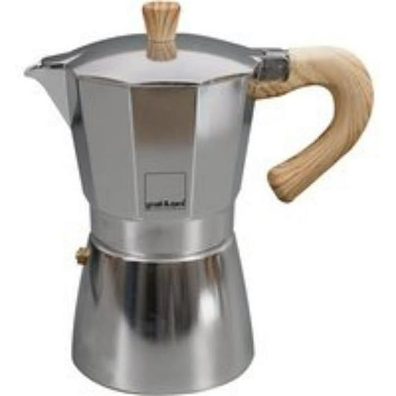 Gnali & Zani V702-9 9 Cup Espresso Maker with Induction Bottom, Light Blue
