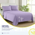 thumbnail image 5 of Sweet Home Collection Twin Sheet Sets, Classic 1800 Series Deep Pocket 3 Piece, Luxury Soft Microfiber Bed Sheet Sets, Lavender, 5 of 5