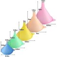 thumbnail image 2 of Embudo de plástico de grado alimenticio de alta calidad, fácil de limpiar y reutilizar, con boquilla estrecha que se adapta a la mayoría de los cuellos de botellas para salsa de soja, aceites, 2 of 5