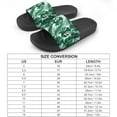 thumbnail image 2 of GZHJMY Stylish Slides for Women Men, Tropical Style Palm Leaves Soft Flexible Slip-on Sandals Slippers, 2 of 7