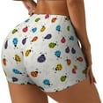 thumbnail image 2 of Kdxio Cute Ladybugs Print Workout Shorts for Women Seamless Soft Smooth Gym Yoga Scrunch Active Shorts, 2 of 5