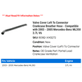 thumbnail image 2 of Valve Cover Left To Connector Crankcase Breather Hose - Compatible with 2003 - 2005 Mercedes-Benz ML350 3.7L V6 2004, 2 of 2