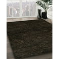 thumbnail image 3 of Ahgly Company Machine Washable Indoor Square Abstract Milk Chocolate Brown Area Rugs, 4' Square, 3 of 7
