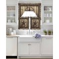 thumbnail image 3 of Western Farmhouse Swag Curtains for Living Room/Bedroom Windows, Primitive Rustic Country Retro Texas Star Kitchen Curtains and Valances Set 36 Inch Length, Swags Valance Curtain Panels, 3 of 5