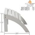 thumbnail image 5 of PolyTEAK Ottoman for Adirondack Chairs Grey, 5 of 5