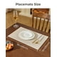 thumbnail image 4 of Juego de 8 manteles individuales Leetaltree, color beige, resistentes al calor y antideslizantes, 4 of 9