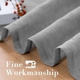 thumbnail image 3 of H.VERSAILTEX Farmhouse Natural Linen Sheer Curtains Flax Linen Blended Semi-Sheer Soft Privacy Grommet Drapes Set of 2 Panels for Bedroom , 52"x 63" ,Dove, 3 of 7