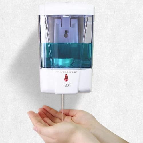 Dispensador de jabón automático, dispensador de jabón sin contacto montado en la pared de 700 ml con sensor infrarrojo, dispensador de jabón adecuado para baños, cocinas, hoteles, JFHHH pequeña