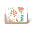 thumbnail image 1 of Orange Green Flower Paint Photo Wooden Photo Frame Tabletop Display, 1 of 3