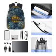 thumbnail image 5 of Fotbe Vintage Compass Lightweight Casual Laptop Backpack for Men and Women, Daily use Waterproof backpack, Backpack for College, 5 of 7
