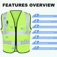 thumbnail image 4 of Chaleco reflectante de seguridad XPCARE para mujeres y hombres, paquete de 2, 4 of 7