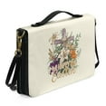 thumbnail image 2 of ZUXONGSY Easter Cross Lily Flower Print Pu Leather Bible Cover for Men Women Large Bible Carrying Case with Adjuatable Strap Lightweight Bible Accessories for Religious, -L, 2 of 7