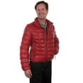 thumbnail image 3 of Scully Mens Red Lambskin Horizontal Ribbed Jacket L, 3 of 3