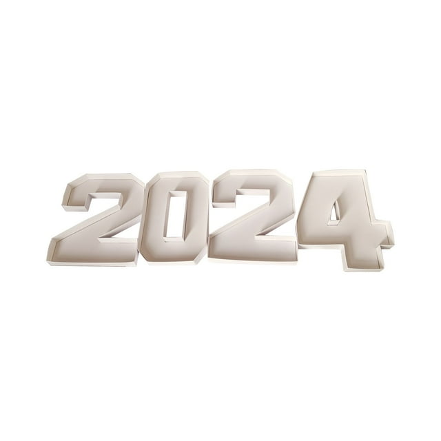 Number Candy Box Letter Snack Box Creative Graduation Fruit Platter Sum Snack Plate, Paper Box Used For Birthday Anniversary Party Candy Cup Cake Container(2024, 1 pc)