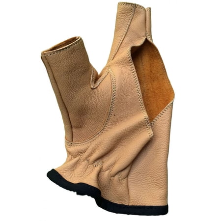 Traditional Archery Shooting Leather Gloves Durable Gloves for Bowstring Release and Comfort