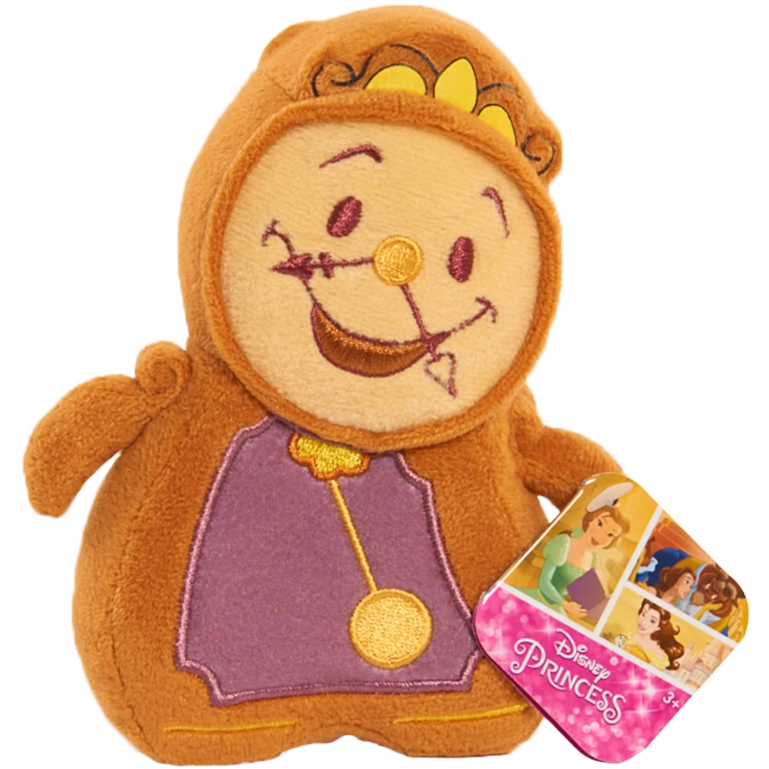 Beauty and the Beast Stylized Bean Plush, Cogsworth - Walmart.com ...