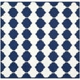 thumbnail image 6 of SAFAVIEH Dhurrie Warren Geometric Moroccan Wool Runner Rug, Navy/Ivory, 2'6" x 7', 6 of 10