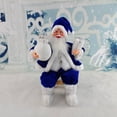 thumbnail image 1 of Estatuilla tradicional de Papá Noel con bolsa de regalo y regalos Muñeco sentado de Papá Noel para adorno de casa de de Navidad Azul Baoblaze Muñeco de Papá Noel, 1 of 8