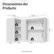 thumbnail image 2 of Alacena Gabinete Superior De Esquina Cocina Madesa Vik BG, 2 of 5