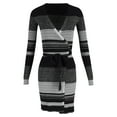 thumbnail image 1 of Pre-Owned Diane Von Furstenberg Striped Knitted Wrap Dress in Multicolor Wool, 1 of 2