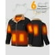 thumbnail image 4 of Chaqueta térmica Wulcea para hombre, casual, con forro polar y paquete de baterías, 4 of 5