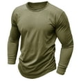 thumbnail image 2 of Blusas y camisas de manga larga con cuello redondo para hombre, blusas casuales de moda de alta elasticidad, blusas de manga larga, blusas transpirables, blusas para hombre, 2 of 7