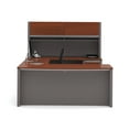 thumbnail image 3 of Bestar Connexion U-Shaped Workstation with 1 Pedestal in Bordeaux, 3 of 5