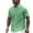 Green, variant on Kureaily Men's Fit Dress Shirts Wrinkle-Free Short Sleeve Casual Button Down Shirt