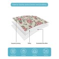 thumbnail image 5 of Red Roses Spring Queen Size Down Alternative Comforter, Lightweight Comforter Quilt Bedding Set with Pillow Shams Farmhouse Flower Botanical All Seasons Bed Comforter Duvet Insert 90"x96", 5 of 7