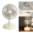 thumbnail image 4 of Petit Ventilateur Électrique, Ventilateur de Table Oscillant, Simple Ventilateur de Bureau Portable Rétro, Petit Ventilateur Vintage de Couleur Pure avec Chargement USB, Ventilateur de Refroidissement Électrique pour Chambre, Maison, Bureau, Été, 4 of 8