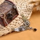 thumbnail image 2 of Steampunk Charm Alloy Gear Hour Hand Pendent Con Alas Grandes Collar De Cadena, 2 of 8