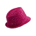 thumbnail image 4 of Top Headwear Womens Glitter Sparkle Fedora Hat - Fuchsia, 4 of 4