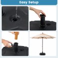 thumbnail image 4 of Gymax Base de Parasol de Patio Remplissable Support de Parasol de Marché Extérieur avec Poignée pour Cour, 4 of 10