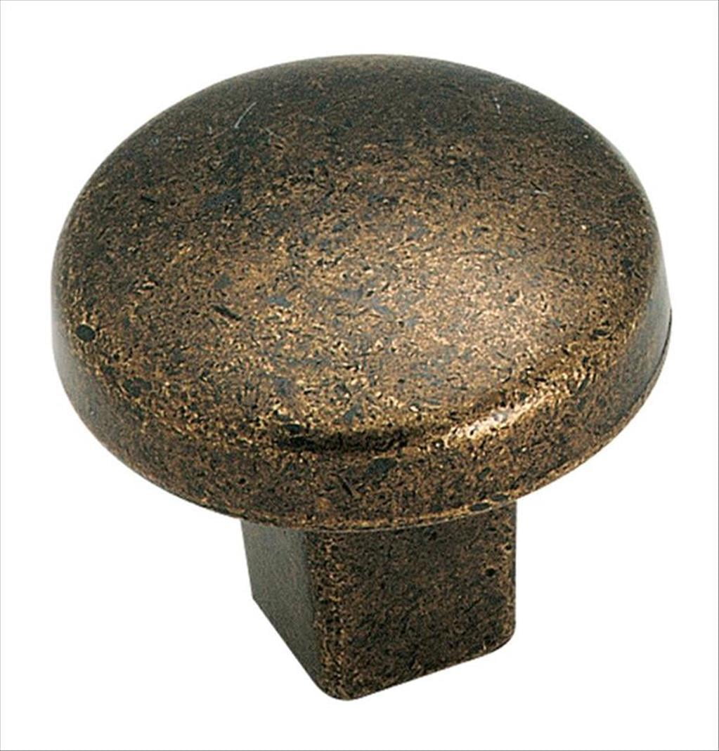 11/4 in (32 mm) Diameter Rustic Brass Knob Walmart