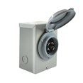 thumbnail image 1 of Conntek 80601-GYBX 30 Amps 125/250 Volts Power Inlet Box, For Generators Up to 7,500 Watts, Grey Cap, 1 of 2